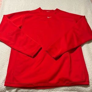 red nike crew neck large